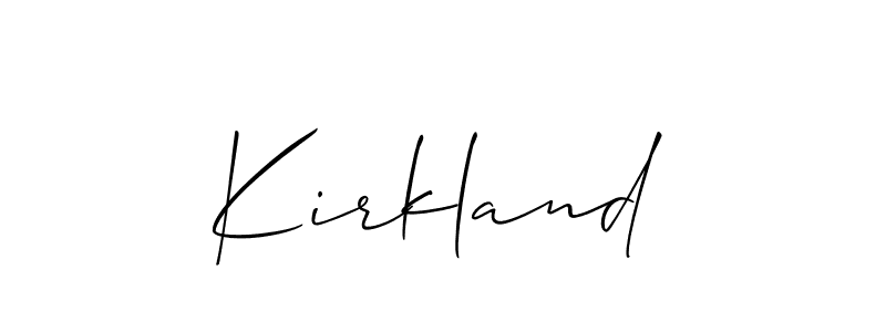 Allison_Script is a professional signature style that is perfect for those who want to add a touch of class to their signature. It is also a great choice for those who want to make their signature more unique. Get Kirkland name to fancy signature for free. Kirkland signature style 2 images and pictures png