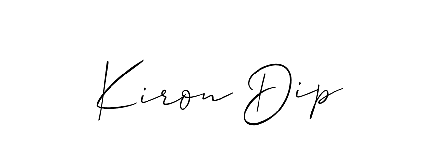 Similarly Allison_Script is the best handwritten signature design. Signature creator online .You can use it as an online autograph creator for name Kiron Dip. Kiron Dip signature style 2 images and pictures png