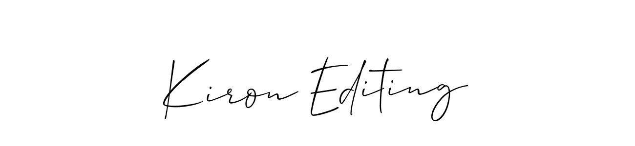 Here are the top 10 professional signature styles for the name Kiron Editing. These are the best autograph styles you can use for your name. Kiron Editing signature style 2 images and pictures png