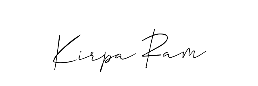 It looks lik you need a new signature style for name Kirpa Ram. Design unique handwritten (Allison_Script) signature with our free signature maker in just a few clicks. Kirpa Ram signature style 2 images and pictures png