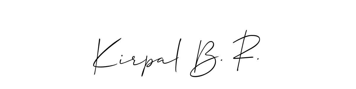 Kirpal B. R. stylish signature style. Best Handwritten Sign (Allison_Script) for my name. Handwritten Signature Collection Ideas for my name Kirpal B. R.. Kirpal B. R. signature style 2 images and pictures png