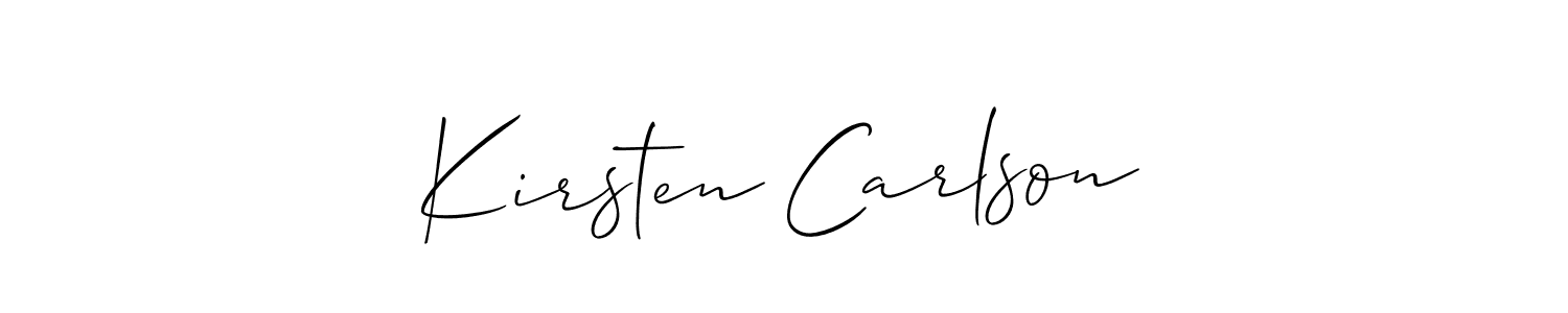 Check out images of Autograph of Kirsten Carlson name. Actor Kirsten Carlson Signature Style. Allison_Script is a professional sign style online. Kirsten Carlson signature style 2 images and pictures png