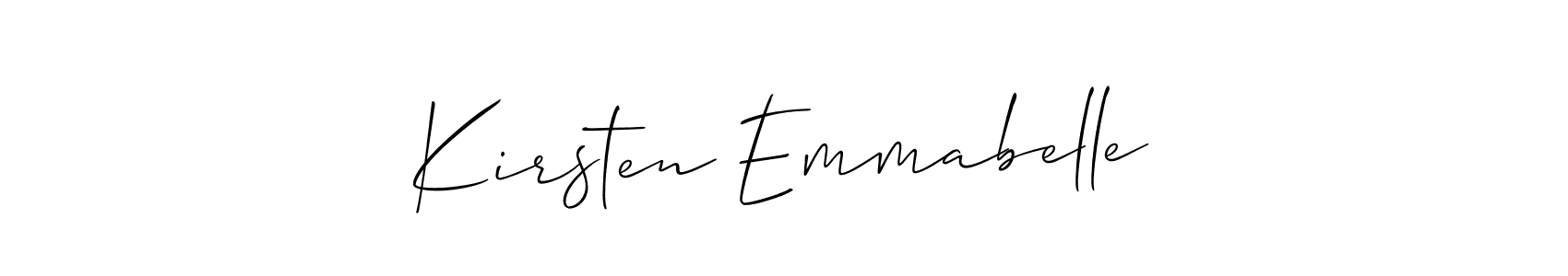 Make a beautiful signature design for name Kirsten Emmabelle. Use this online signature maker to create a handwritten signature for free. Kirsten Emmabelle signature style 2 images and pictures png