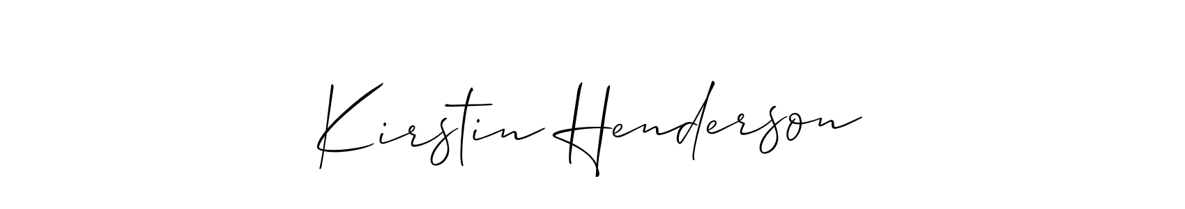 Also we have Kirstin Henderson name is the best signature style. Create professional handwritten signature collection using Allison_Script autograph style. Kirstin Henderson signature style 2 images and pictures png