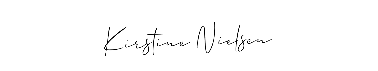 Here are the top 10 professional signature styles for the name Kirstine Nielsen. These are the best autograph styles you can use for your name. Kirstine Nielsen signature style 2 images and pictures png