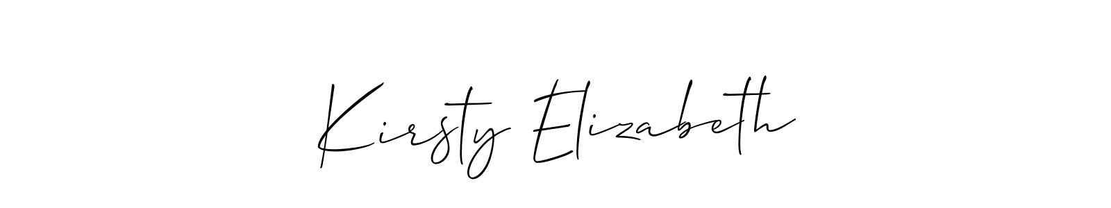 See photos of Kirsty Elizabeth official signature by Spectra . Check more albums & portfolios. Read reviews & check more about Allison_Script font. Kirsty Elizabeth signature style 2 images and pictures png