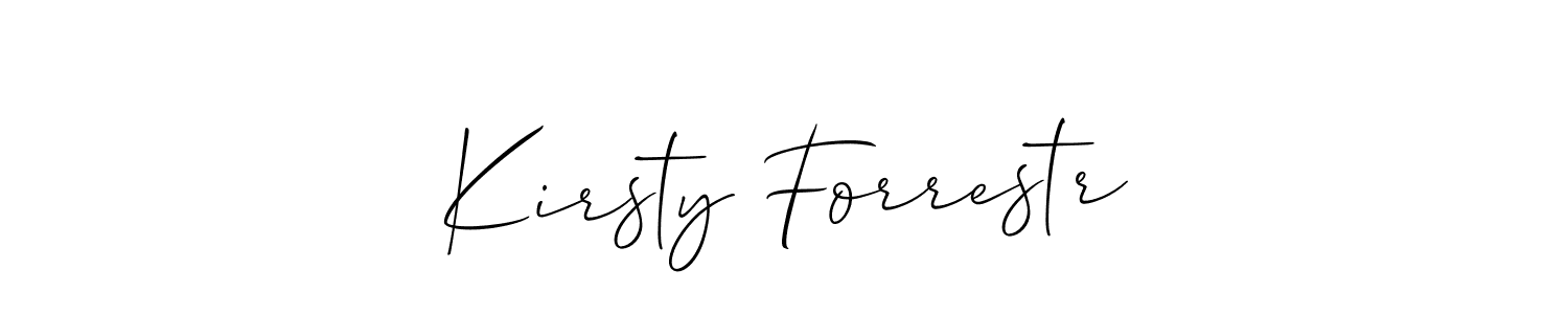 Here are the top 10 professional signature styles for the name Kirsty Forrestr. These are the best autograph styles you can use for your name. Kirsty Forrestr signature style 2 images and pictures png