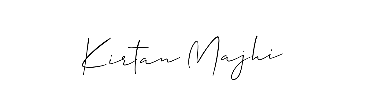 Use a signature maker to create a handwritten signature online. With this signature software, you can design (Allison_Script) your own signature for name Kirtan Majhi. Kirtan Majhi signature style 2 images and pictures png