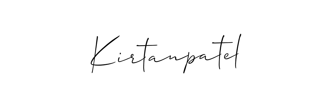 Kirtanpatel stylish signature style. Best Handwritten Sign (Allison_Script) for my name. Handwritten Signature Collection Ideas for my name Kirtanpatel. Kirtanpatel signature style 2 images and pictures png