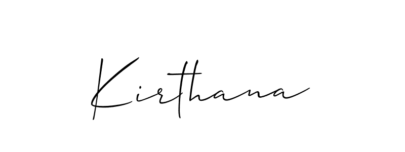 Make a beautiful signature design for name Kirthana. Use this online signature maker to create a handwritten signature for free. Kirthana signature style 2 images and pictures png