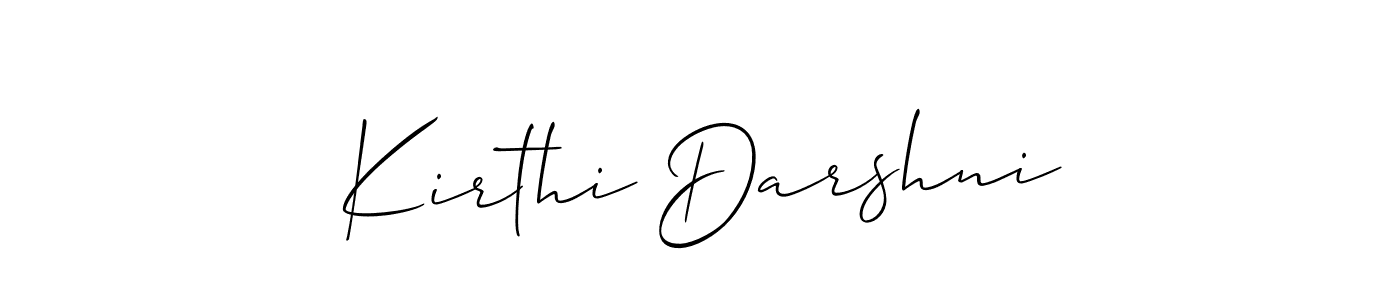 How to make Kirthi Darshni signature? Allison_Script is a professional autograph style. Create handwritten signature for Kirthi Darshni name. Kirthi Darshni signature style 2 images and pictures png