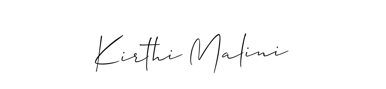 Once you've used our free online signature maker to create your best signature Allison_Script style, it's time to enjoy all of the benefits that Kirthi Malini name signing documents. Kirthi Malini signature style 2 images and pictures png