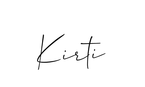 The best way (Allison_Script) to make a short signature is to pick only two or three words in your name. The name Kirti include a total of six letters. For converting this name. Kirti signature style 2 images and pictures png