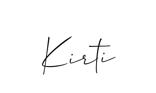 Kirti stylish signature style. Best Handwritten Sign (Allison_Script) for my name. Handwritten Signature Collection Ideas for my name Kirti. Kirti signature style 2 images and pictures png