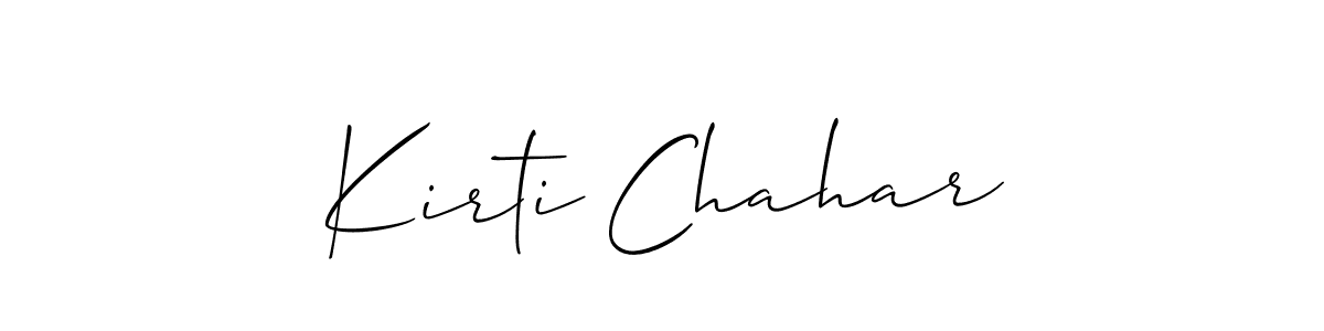Make a beautiful signature design for name Kirti Chahar. Use this online signature maker to create a handwritten signature for free. Kirti Chahar signature style 2 images and pictures png