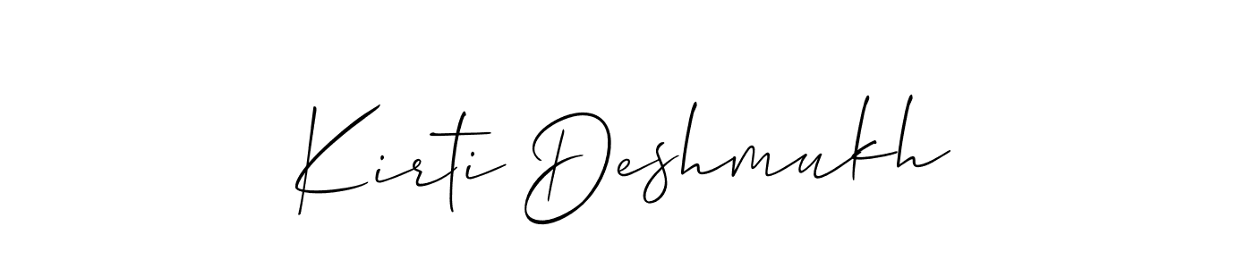 Best and Professional Signature Style for Kirti Deshmukh. Allison_Script Best Signature Style Collection. Kirti Deshmukh signature style 2 images and pictures png