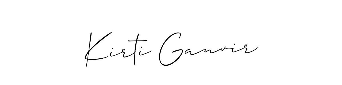 How to Draw Kirti Ganvir signature style? Allison_Script is a latest design signature styles for name Kirti Ganvir. Kirti Ganvir signature style 2 images and pictures png