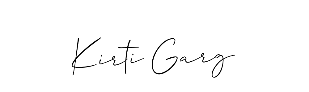 Similarly Allison_Script is the best handwritten signature design. Signature creator online .You can use it as an online autograph creator for name Kirti Garg. Kirti Garg signature style 2 images and pictures png