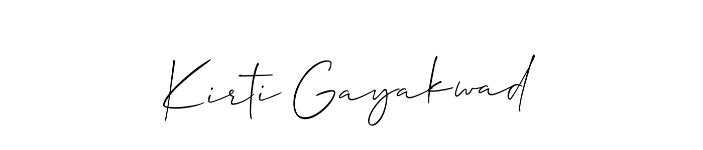 Also we have Kirti Gayakwad name is the best signature style. Create professional handwritten signature collection using Allison_Script autograph style. Kirti Gayakwad signature style 2 images and pictures png