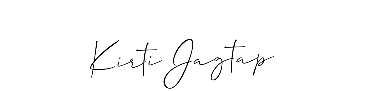 Similarly Allison_Script is the best handwritten signature design. Signature creator online .You can use it as an online autograph creator for name Kirti Jagtap. Kirti Jagtap signature style 2 images and pictures png