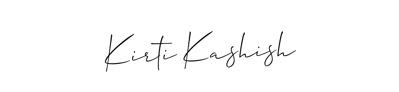 How to Draw Kirti Kashish signature style? Allison_Script is a latest design signature styles for name Kirti Kashish. Kirti Kashish signature style 2 images and pictures png