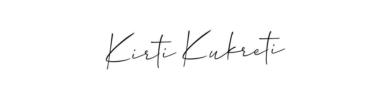 Also You can easily find your signature by using the search form. We will create Kirti Kukreti name handwritten signature images for you free of cost using Allison_Script sign style. Kirti Kukreti signature style 2 images and pictures png