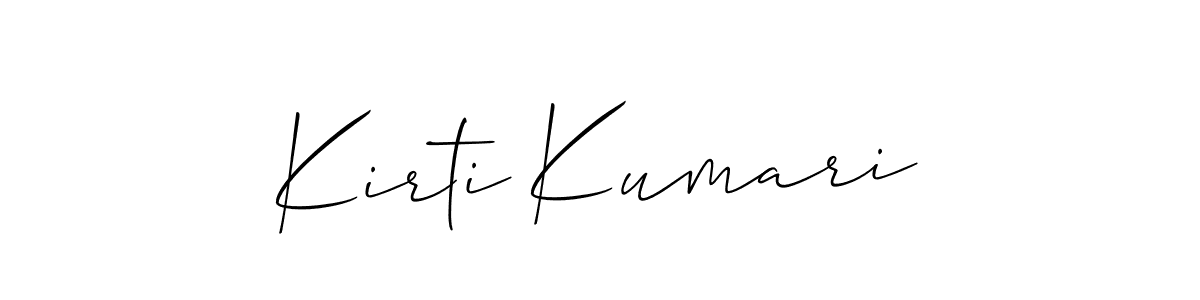 How to make Kirti Kumari signature? Allison_Script is a professional autograph style. Create handwritten signature for Kirti Kumari name. Kirti Kumari signature style 2 images and pictures png