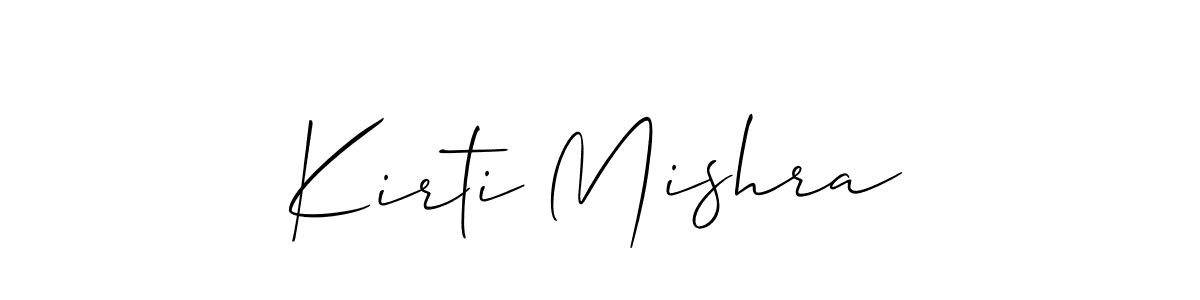 You should practise on your own different ways (Allison_Script) to write your name (Kirti Mishra) in signature. don't let someone else do it for you. Kirti Mishra signature style 2 images and pictures png