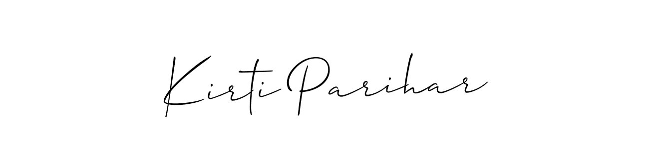 Also You can easily find your signature by using the search form. We will create Kirti Parihar name handwritten signature images for you free of cost using Allison_Script sign style. Kirti Parihar signature style 2 images and pictures png