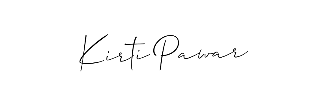 The best way (Allison_Script) to make a short signature is to pick only two or three words in your name. The name Kirti Pawar include a total of six letters. For converting this name. Kirti Pawar signature style 2 images and pictures png