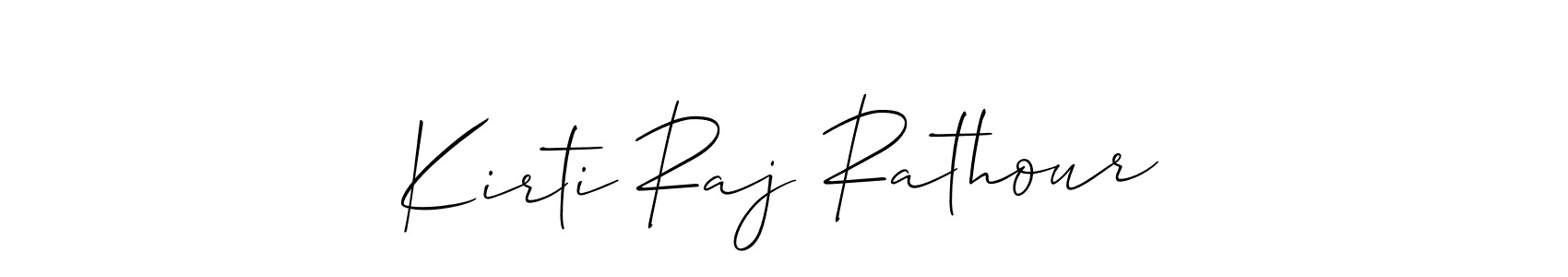 Make a beautiful signature design for name Kirti Raj Rathour. Use this online signature maker to create a handwritten signature for free. Kirti Raj Rathour signature style 2 images and pictures png