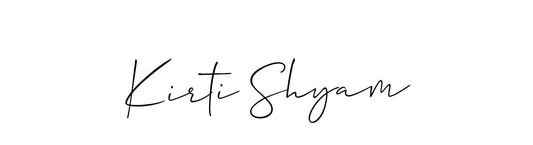 Kirti Shyam stylish signature style. Best Handwritten Sign (Allison_Script) for my name. Handwritten Signature Collection Ideas for my name Kirti Shyam. Kirti Shyam signature style 2 images and pictures png