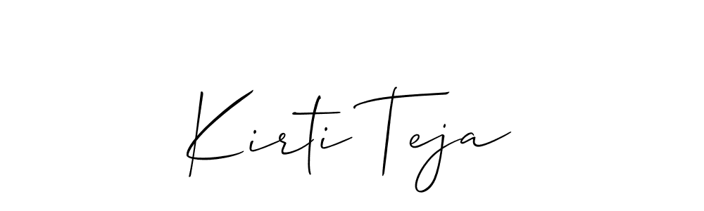 Make a beautiful signature design for name Kirti Teja. Use this online signature maker to create a handwritten signature for free. Kirti Teja signature style 2 images and pictures png