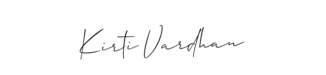You should practise on your own different ways (Allison_Script) to write your name (Kirti Vardhan) in signature. don't let someone else do it for you. Kirti Vardhan signature style 2 images and pictures png