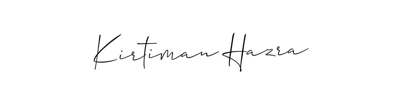 Similarly Allison_Script is the best handwritten signature design. Signature creator online .You can use it as an online autograph creator for name Kirtiman Hazra. Kirtiman Hazra signature style 2 images and pictures png