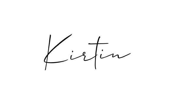 Kirtin stylish signature style. Best Handwritten Sign (Allison_Script) for my name. Handwritten Signature Collection Ideas for my name Kirtin. Kirtin signature style 2 images and pictures png