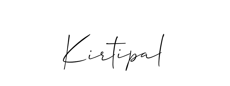 Design your own signature with our free online signature maker. With this signature software, you can create a handwritten (Allison_Script) signature for name Kirtipal. Kirtipal signature style 2 images and pictures png