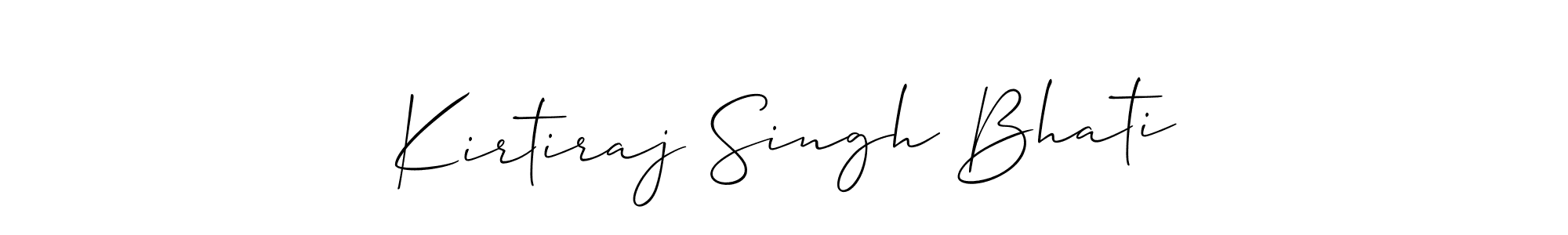 Also You can easily find your signature by using the search form. We will create Kirtiraj Singh Bhati name handwritten signature images for you free of cost using Allison_Script sign style. Kirtiraj Singh Bhati signature style 2 images and pictures png