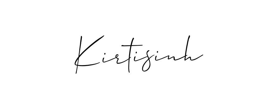 How to Draw Kirtisinh signature style? Allison_Script is a latest design signature styles for name Kirtisinh. Kirtisinh signature style 2 images and pictures png