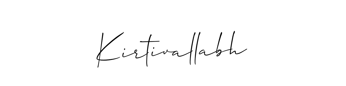 It looks lik you need a new signature style for name Kirtivallabh. Design unique handwritten (Allison_Script) signature with our free signature maker in just a few clicks. Kirtivallabh signature style 2 images and pictures png