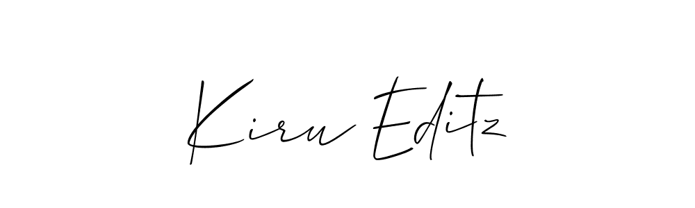 How to Draw Kiru Editz signature style? Allison_Script is a latest design signature styles for name Kiru Editz. Kiru Editz signature style 2 images and pictures png