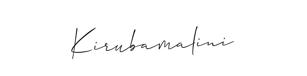 Make a beautiful signature design for name Kirubamalini. Use this online signature maker to create a handwritten signature for free. Kirubamalini signature style 2 images and pictures png