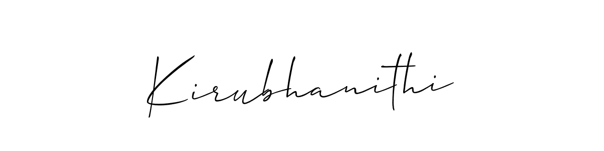 How to Draw Kirubhanithi signature style? Allison_Script is a latest design signature styles for name Kirubhanithi. Kirubhanithi signature style 2 images and pictures png