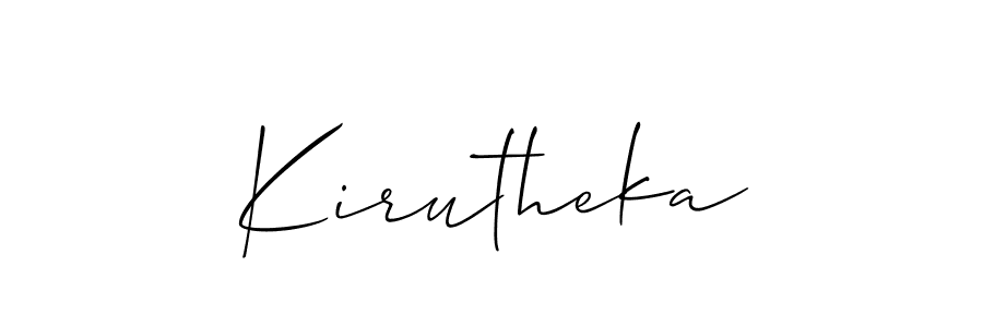 Also You can easily find your signature by using the search form. We will create Kirutheka name handwritten signature images for you free of cost using Allison_Script sign style. Kirutheka signature style 2 images and pictures png