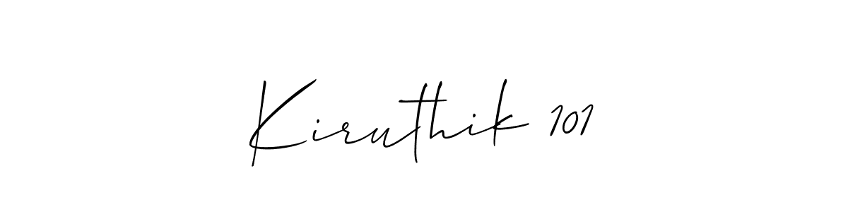 It looks lik you need a new signature style for name Kiruthik 101. Design unique handwritten (Allison_Script) signature with our free signature maker in just a few clicks. Kiruthik 101 signature style 2 images and pictures png