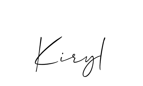 Best and Professional Signature Style for Kiryl. Allison_Script Best Signature Style Collection. Kiryl signature style 2 images and pictures png