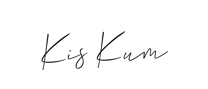 Create a beautiful signature design for name Kis Kum. With this signature (Allison_Script) fonts, you can make a handwritten signature for free. Kis Kum signature style 2 images and pictures png