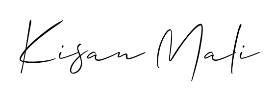Create an unforgettable impression when signing with Kisan Mali name styled in Allison_Script typography. 100% free online generator. Kisan Mali signature style 2 images and pictures png