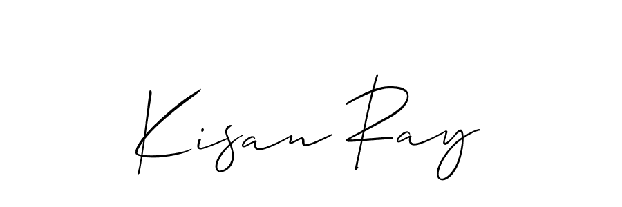 Kisan Ray stylish signature style. Best Handwritten Sign (Allison_Script) for my name. Handwritten Signature Collection Ideas for my name Kisan Ray. Kisan Ray signature style 2 images and pictures png