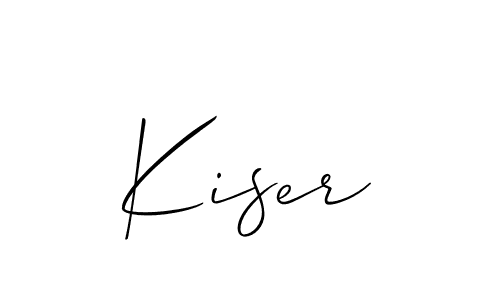 Make a short Kiser signature style. Manage your documents anywhere anytime using Allison_Script. Create and add eSignatures, submit forms, share and send files easily. Kiser signature style 2 images and pictures png